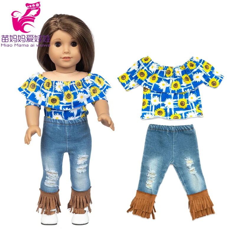 18 Inch Girl Doll Outfit Fashion Girl Doll Clothes Sets Coat Dress