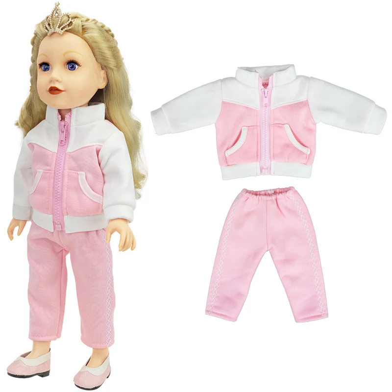 18 Inch Girl Doll Outfit Fashion Girl Doll Clothes Sets Coat Dress