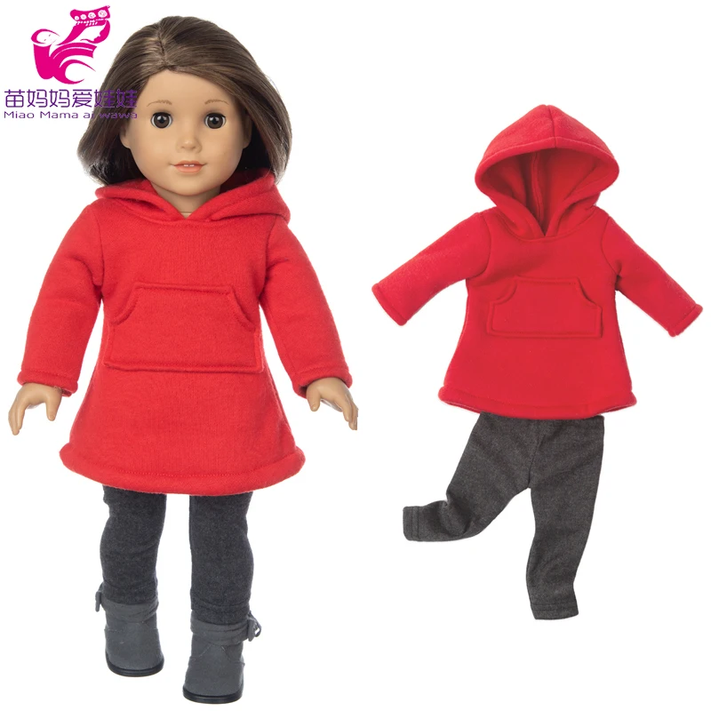 18 Inch Girl Doll Outfit Fashion Girl Doll Clothes Sets Coat Dress