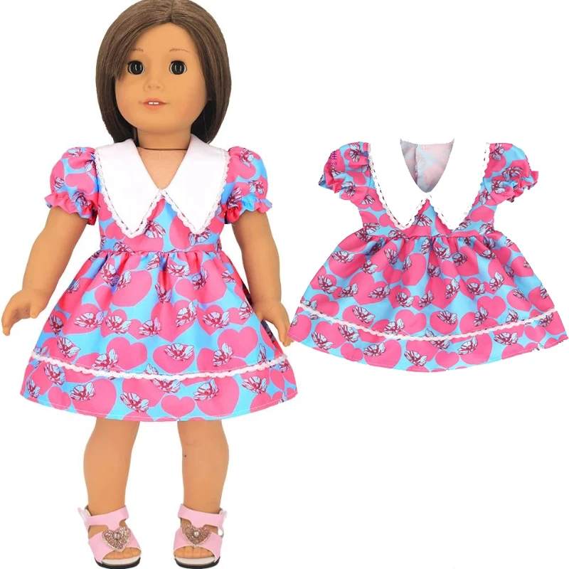 18 Inch Girl Doll Outfit Fashion Girl Doll Clothes Sets Coat Dress
