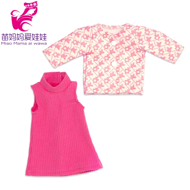18 Inch Girl Doll Outfit Fashion Girl Doll Clothes Sets Coat Dress