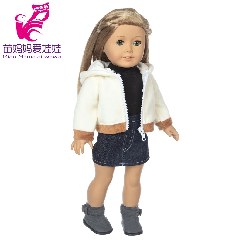18 Inch Girl Doll Outfit Fashion Girl Doll Clothes Sets Coat Dress