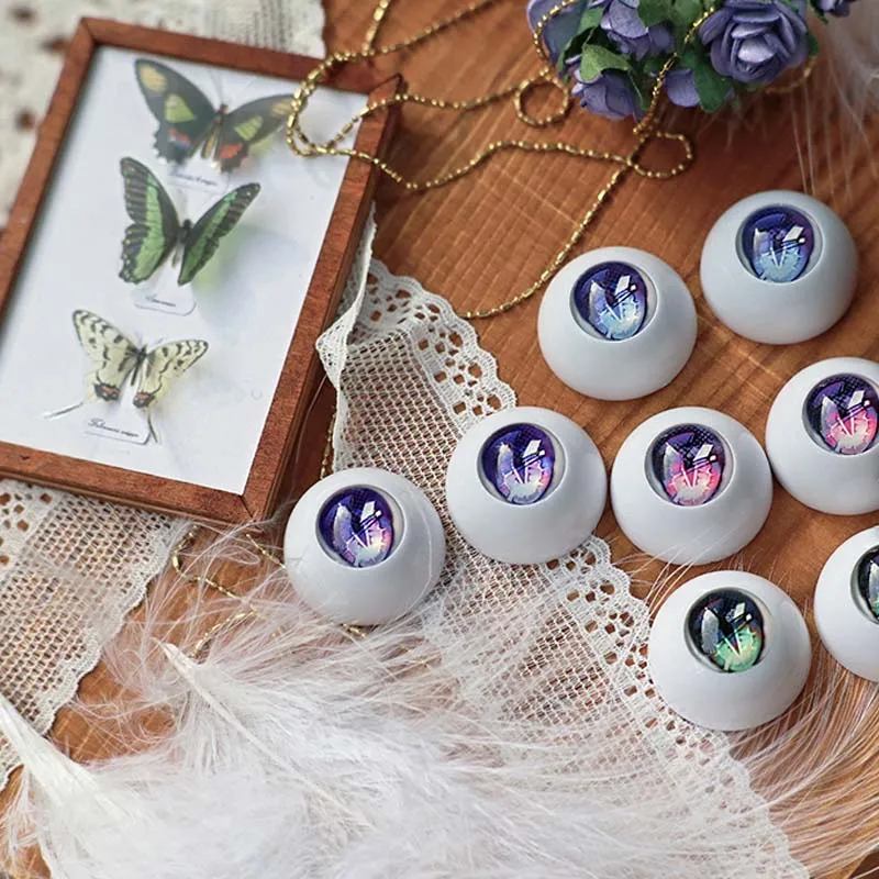 BJD Eyes doll Metallic effect eyes 10mm-24mm doll acrylic eyes for 1/8 1/6 1/4 1/3 BJD SD doll accessories 10mm-24mm doll eyes
