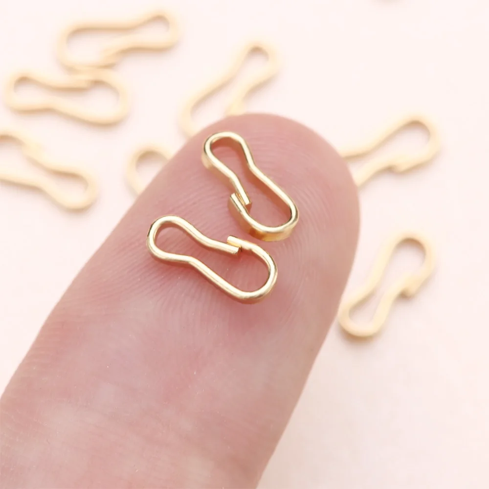 20pcs 9mm Doll Buckle Keychain Clips Baby Dolls Connecting Metal Mini Doll Bag Chain Buckles Accessories Dolls Sewing Accessorie
