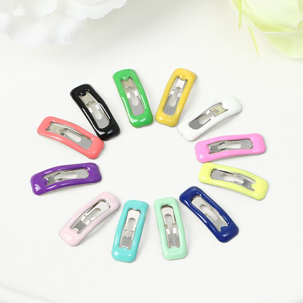 10pcs Cute Mini Doll Hair Clip Kids Hairclips Candy Colors Doll Hairpin Headwear Girl Birthday Gift Children DIY Doll Accessorie