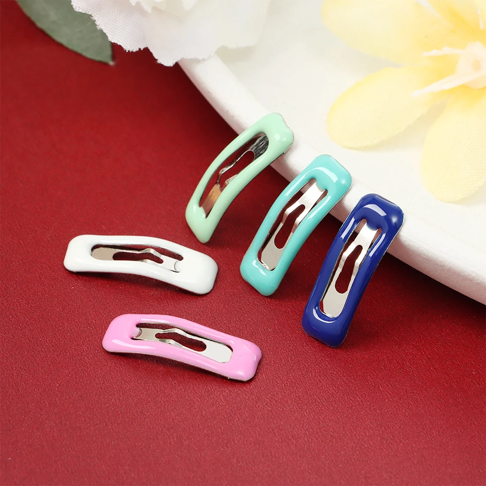 10pcs Cute Mini Doll Hair Clip Kids Hairclips Candy Colors Doll Hairpin Headwear Girl Birthday Gift Children DIY Doll Accessorie