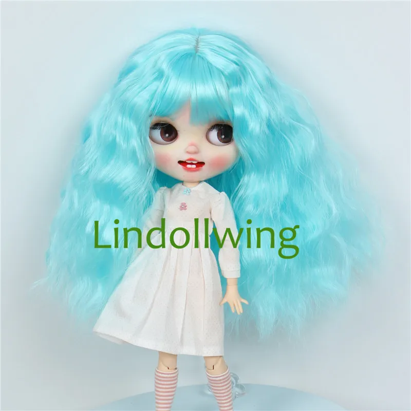 9-10 inch Blyth Wig Collection Of Long Curly Hair