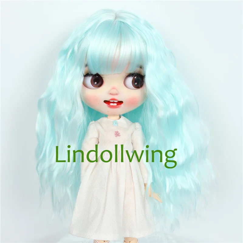 9-10 inch Blyth Wig Collection Of Long Curly Hair