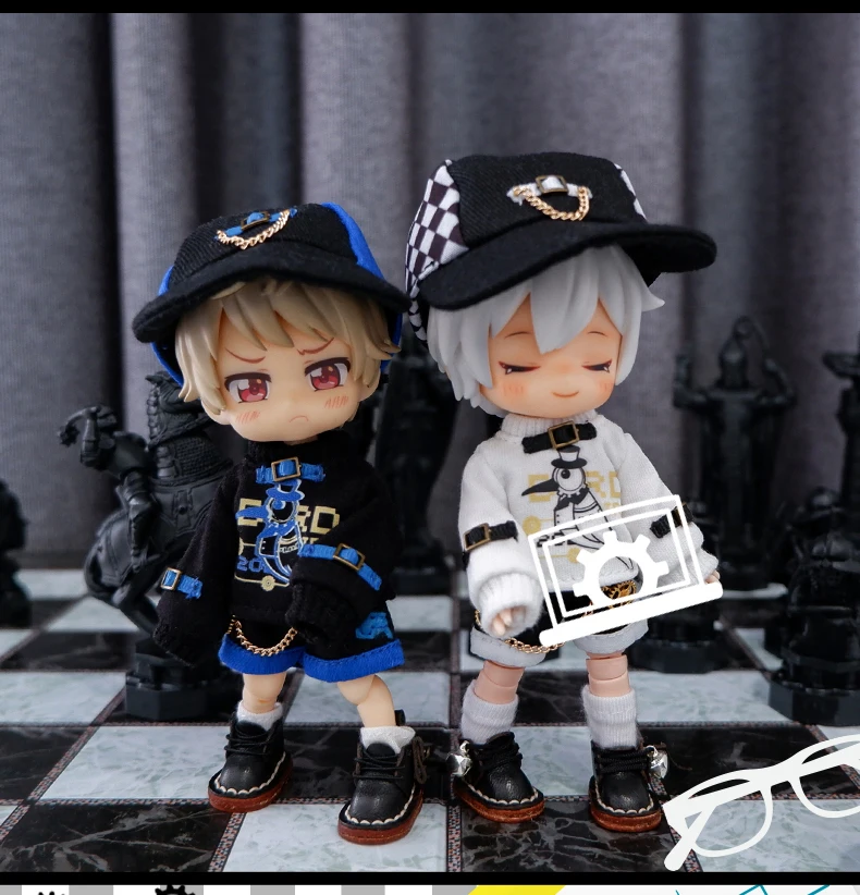 Ob11 Doll Dinosaur Clothes Fashion Cool Mechanical Bird Doll Baker Clothes Doll Accessories For Obitsu 11,Molly, Gsc,1/12 Bjd