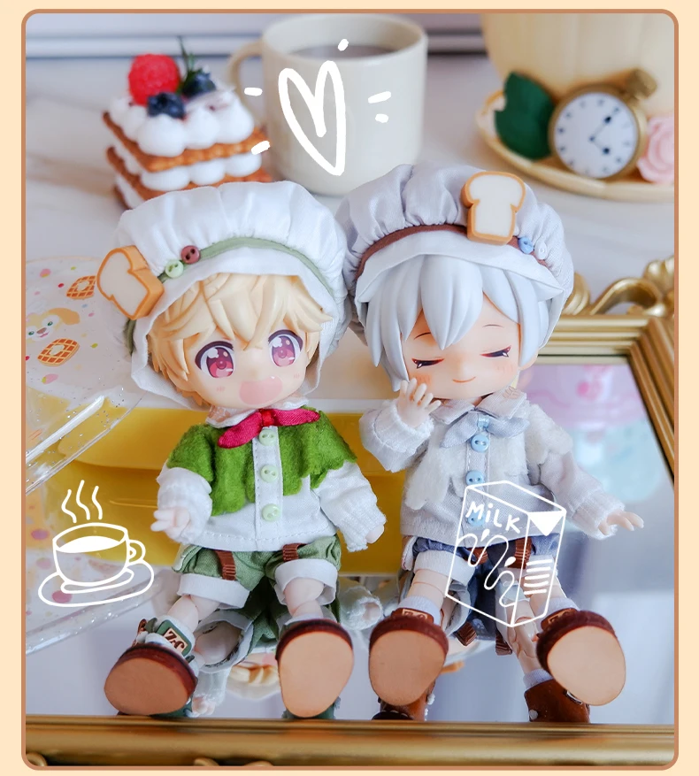 Ob11 Doll Dinosaur Clothes Fashion Cool Mechanical Bird Doll Baker Clothes Doll Accessories For Obitsu 11,Molly, Gsc,1/12 Bjd
