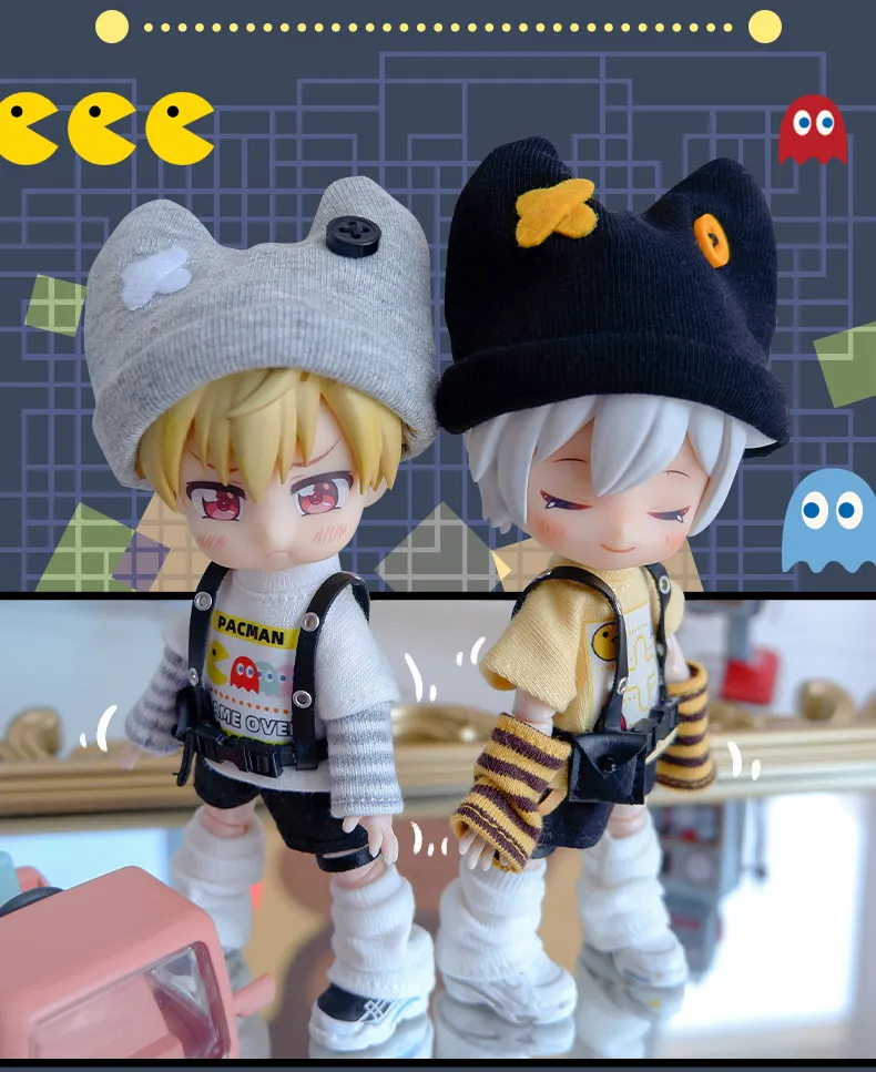 Ob11 Doll Dinosaur Clothes Fashion Cool Mechanical Bird Doll Baker Clothes Doll Accessories For Obitsu 11,Molly, Gsc,1/12 Bjd