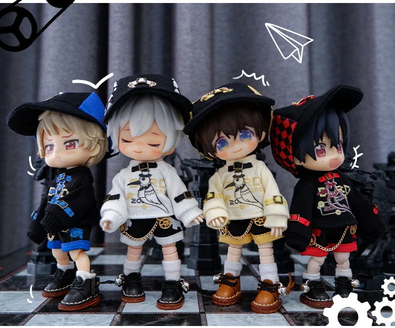 Ob11 Doll Dinosaur Clothes Fashion Cool Mechanical Bird Doll Baker Clothes Doll Accessories For Obitsu 11,Molly, Gsc,1/12 Bjd