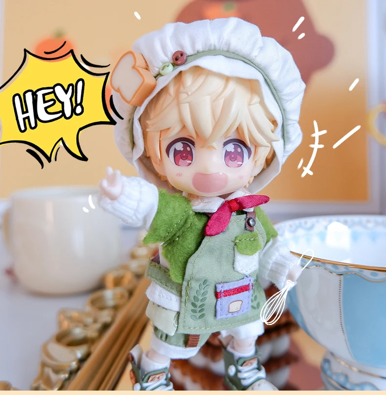 Ob11 Doll Dinosaur Clothes Fashion Cool Mechanical Bird Doll Baker Clothes Doll Accessories For Obitsu 11,Molly, Gsc,1/12 Bjd