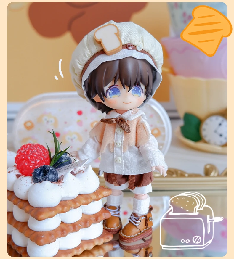 Ob11 Doll Dinosaur Clothes Fashion Cool Mechanical Bird Doll Baker Clothes Doll Accessories For Obitsu 11,Molly, Gsc,1/12 Bjd