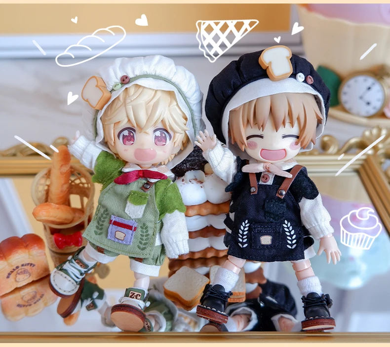 Ob11 Doll Dinosaur Clothes Fashion Cool Mechanical Bird Doll Baker Clothes Doll Accessories For Obitsu 11,Molly, Gsc,1/12 Bjd