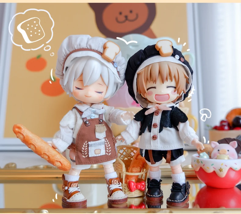 Ob11 Doll Dinosaur Clothes Fashion Cool Mechanical Bird Doll Baker Clothes Doll Accessories For Obitsu 11,Molly, Gsc,1/12 Bjd