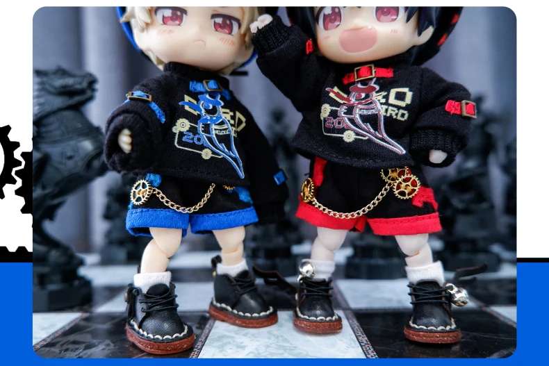 Ob11 Doll Dinosaur Clothes Fashion Cool Mechanical Bird Doll Baker Clothes Doll Accessories For Obitsu 11,Molly, Gsc,1/12 Bjd