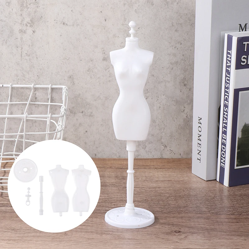1Set 1:6 Dollhouse Miniature Mannequin Model Skirt Support Humanoid Coat Hanger For Doll Accessories Kids Toys Gift