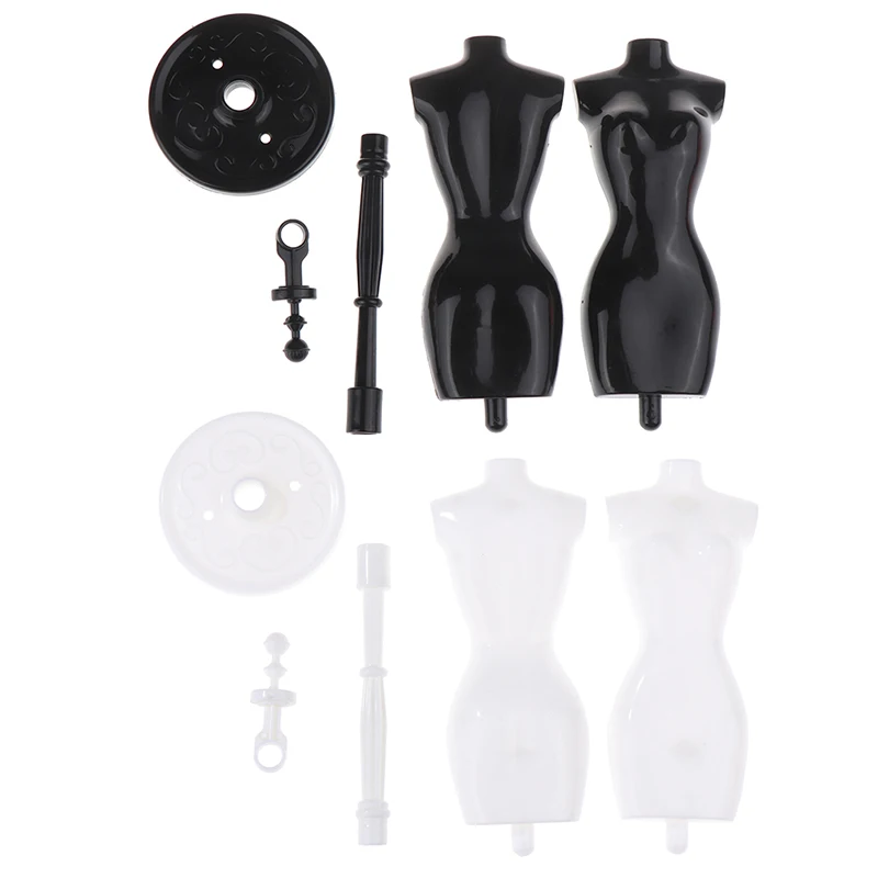1Set 1:6 Dollhouse Miniature Mannequin Model Skirt Support Humanoid Coat Hanger For Doll Accessories Kids Toys Gift