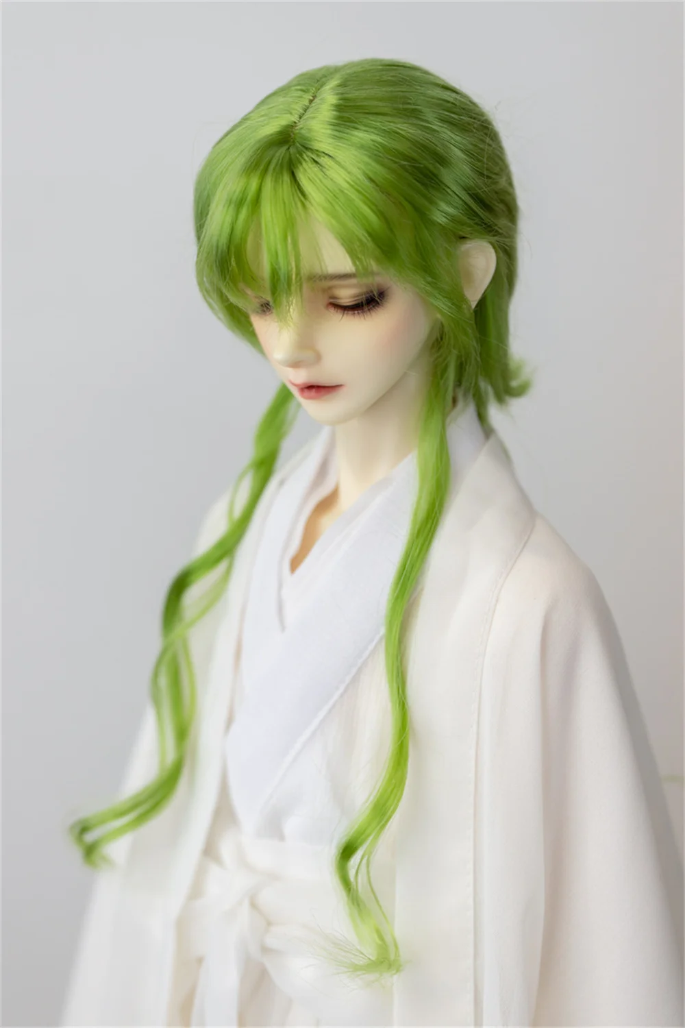 In Stock BJD/SD Wig 1/3 1/4 Milk Silk Short Hair Long Curly Elegant Girls Brown Green Doll Accessories(No Doll)