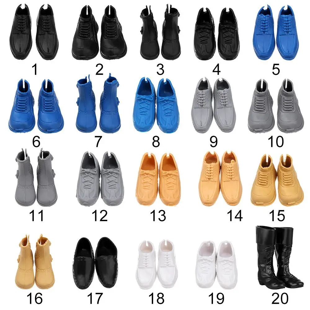 Multistyles Fashion 1/6 Male Dolls Decors Parts Doll Shoes Prince Males Kids DIY Dressing Boots Sandals