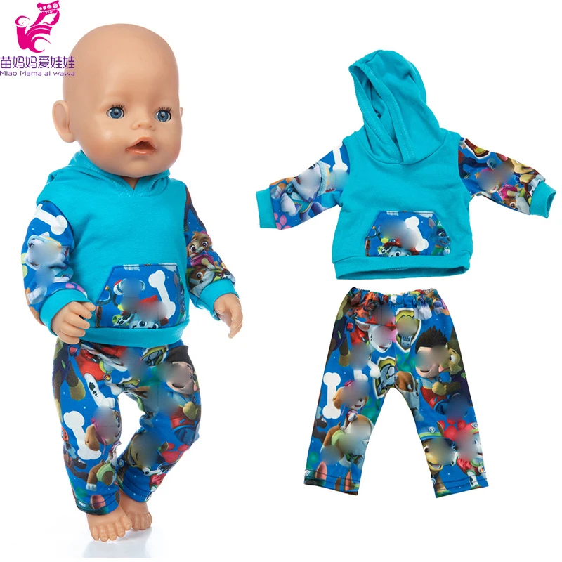 Baby Doll Boy Clothes 43Cm 17 Inch Baby Dolls Coat Sport Toys Wear Children Girl Gifts