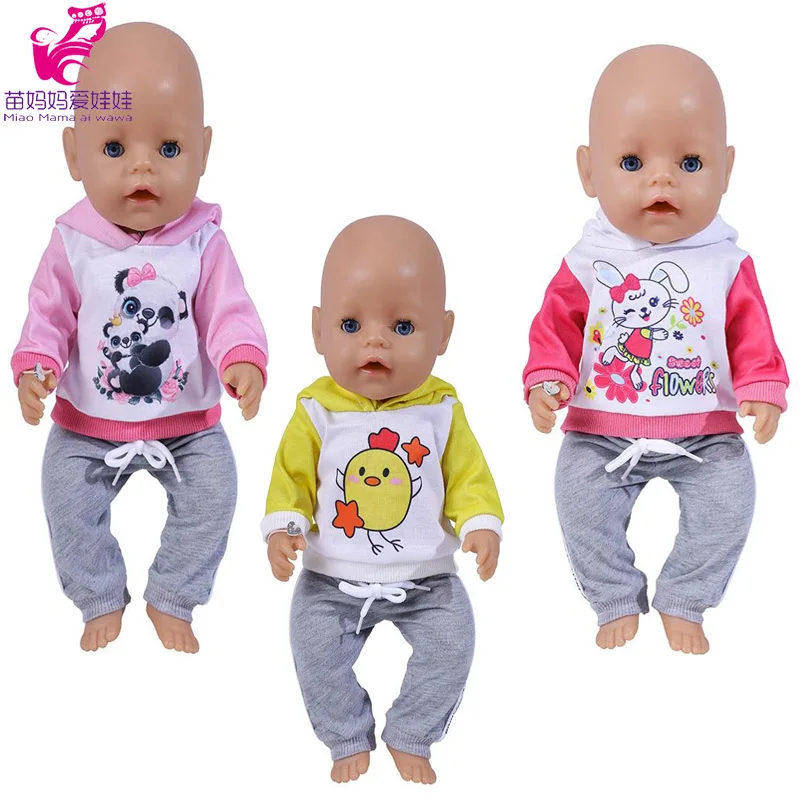 Baby Doll Boy Clothes 43Cm 17 Inch Baby Dolls Coat Sport Toys Wear Children Girl Gifts