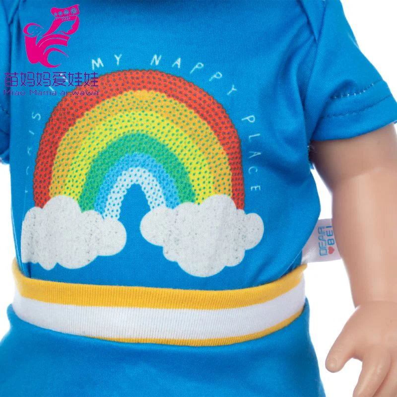 Baby Doll Boy Clothes 43Cm 17 Inch Baby Dolls Coat Sport Toys Wear Children Girl Gifts