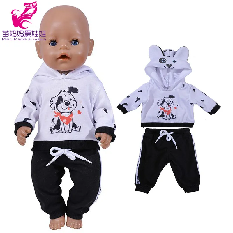 Baby Doll Boy Clothes 43Cm 17 Inch Baby Dolls Coat Sport Toys Wear Children Girl Gifts