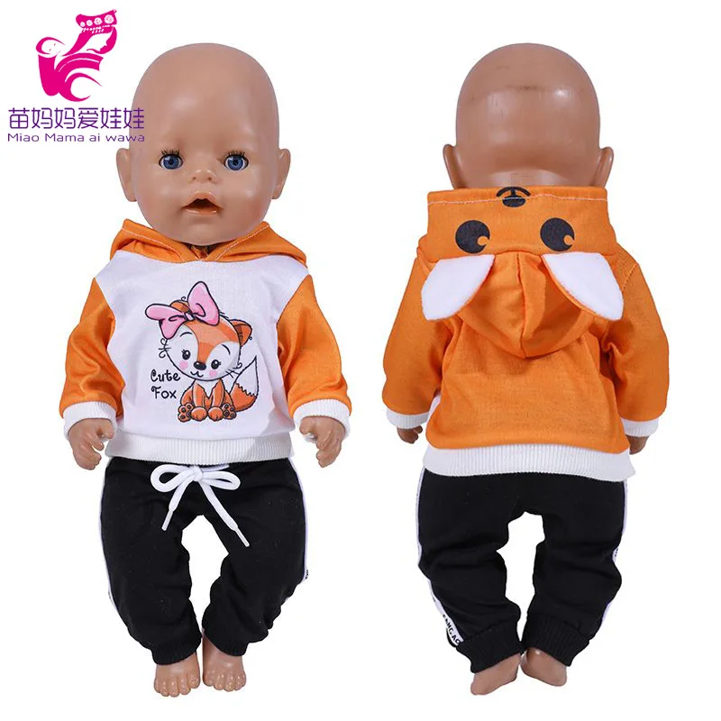 Baby Doll Boy Clothes 43Cm 17 Inch Baby Dolls Coat Sport Toys Wear Children Girl Gifts
