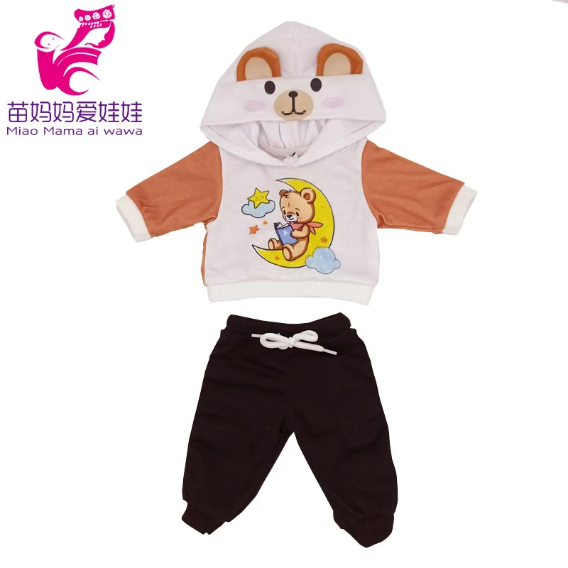 Baby Doll Boy Clothes 43Cm 17 Inch Baby Dolls Coat Sport Toys Wear Children Girl Gifts