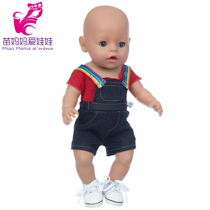 Baby Doll Boy Clothes 43Cm 17 Inch Baby Dolls Coat Sport Toys Wear Children Girl Gifts