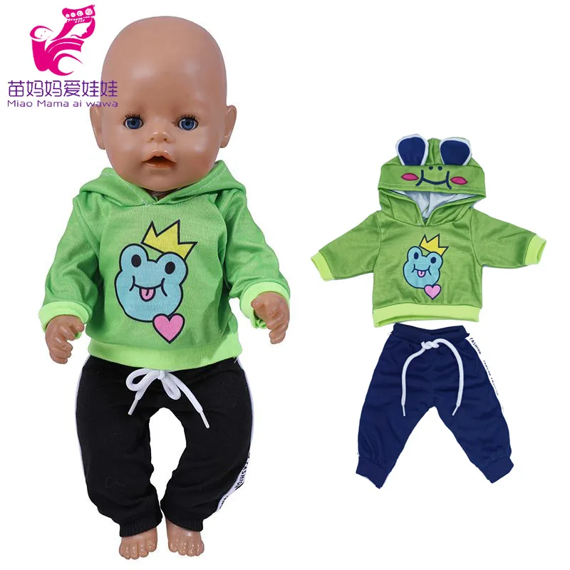 Baby Doll Boy Clothes 43Cm 17 Inch Baby Dolls Coat Sport Toys Wear Children Girl Gifts