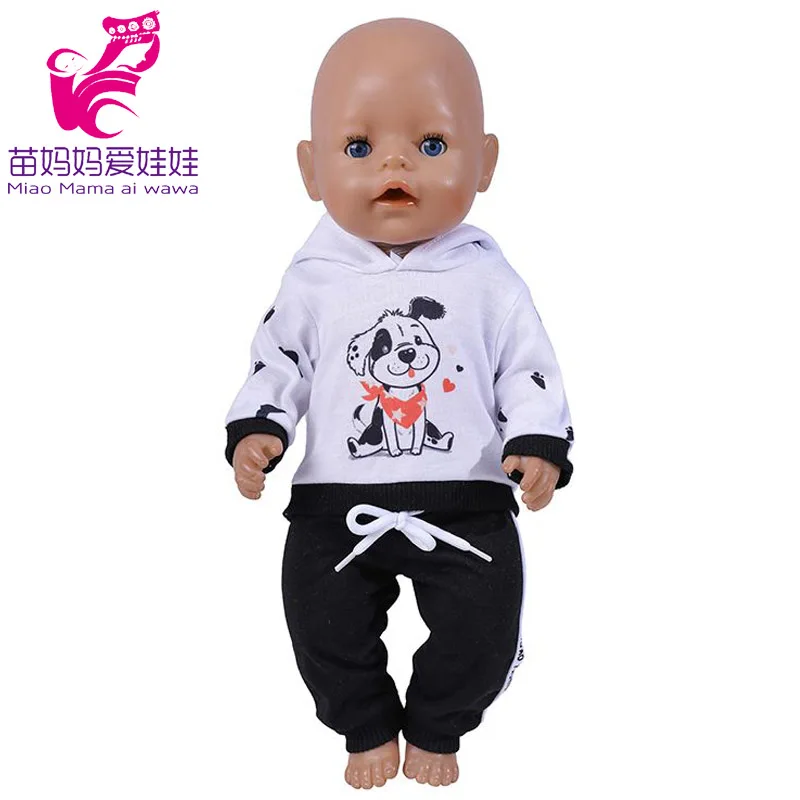 Baby Doll Boy Clothes 43Cm 17 Inch Baby Dolls Coat Sport Toys Wear Children Girl Gifts