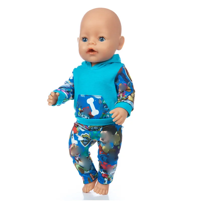 Baby Doll Boy Clothes 43Cm 17 Inch Baby Dolls Coat Sport Toys Wear Children Girl Gifts