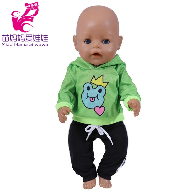 Baby Doll Boy Clothes 43Cm 17 Inch Baby Dolls Coat Sport Toys Wear Children Girl Gifts