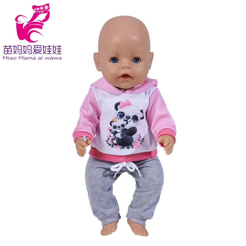 Baby Doll Boy Clothes 43Cm 17 Inch Baby Dolls Coat Sport Toys Wear Children Girl Gifts