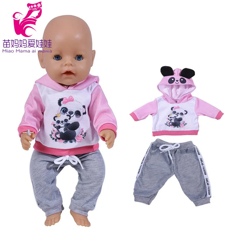 Baby Doll Boy Clothes 43Cm 17 Inch Baby Dolls Coat Sport Toys Wear Children Girl Gifts