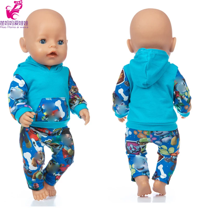 Baby Doll Boy Clothes 43Cm 17 Inch Baby Dolls Coat Sport Toys Wear Children Girl Gifts
