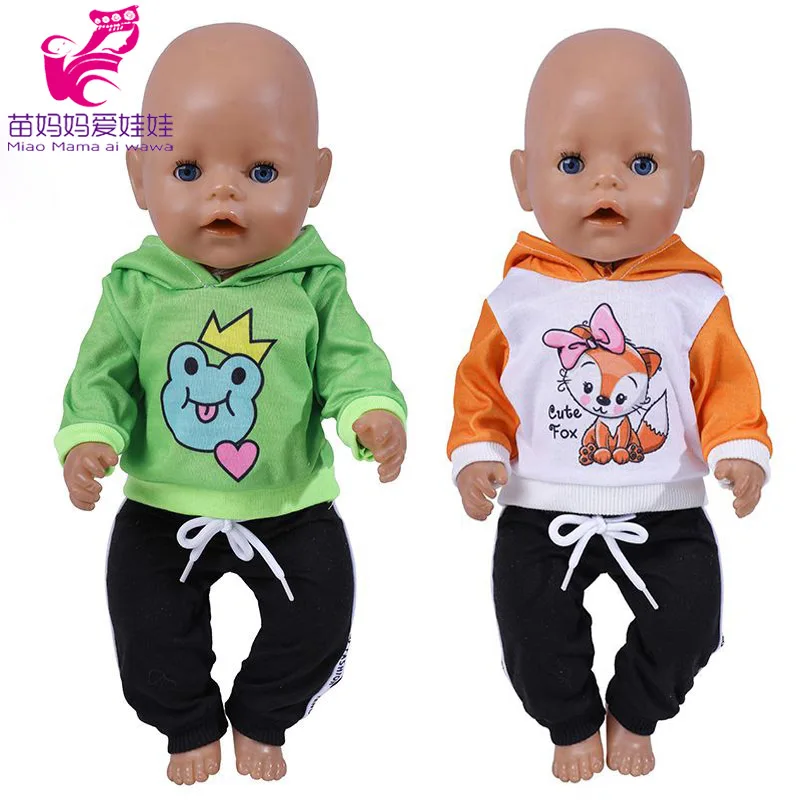 Baby Doll Boy Clothes 43Cm 17 Inch Baby Dolls Coat Sport Toys Wear Children Girl Gifts