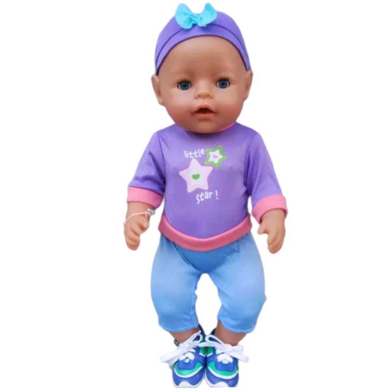 Baby Doll Boy Clothes 43Cm 17 Inch Baby Dolls Coat Sport Toys Wear Children Girl Gifts