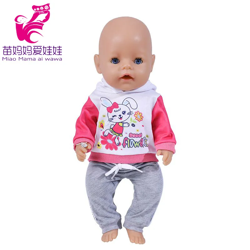 Baby Doll Boy Clothes 43Cm 17 Inch Baby Dolls Coat Sport Toys Wear Children Girl Gifts