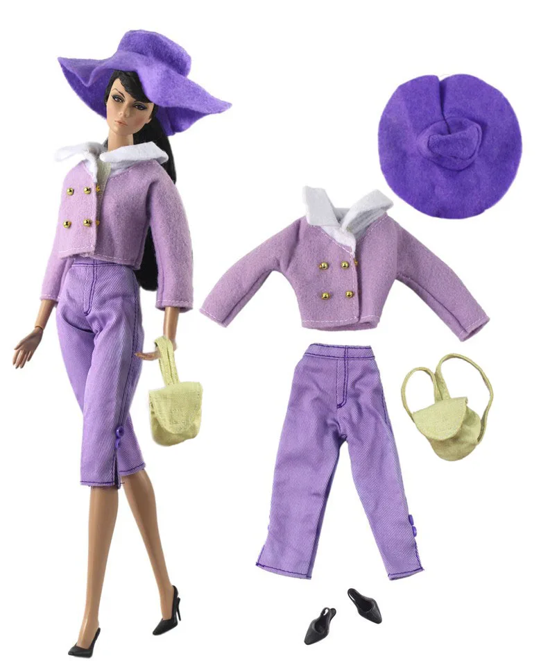 Handmade BABI CLOTHES Leather Clothing Outfit for 11.5 inch 30cm Doll Clothes Many Style Gifts for BABI Doll Accessories 03