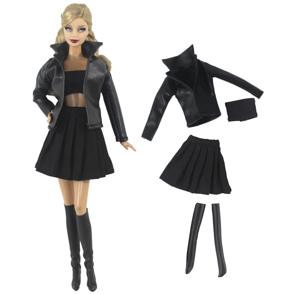 Handmade BABI CLOTHES Leather Clothing Outfit for 11.5 inch 30cm Doll Clothes Many Style Gifts for BABI Doll Accessories 03