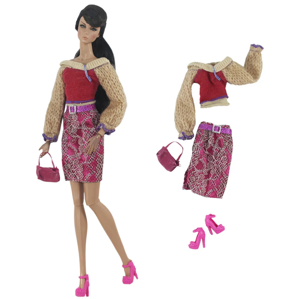 Handmade BABI CLOTHES Leather Clothing Outfit for 11.5 inch 30cm Doll Clothes Many Style Gifts for BABI Doll Accessories 03
