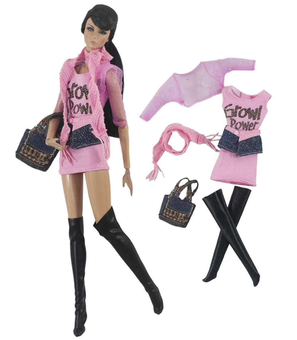 Handmade BABI CLOTHES Leather Clothing Outfit for 11.5 inch 30cm Doll Clothes Many Style Gifts for BABI Doll Accessories 03