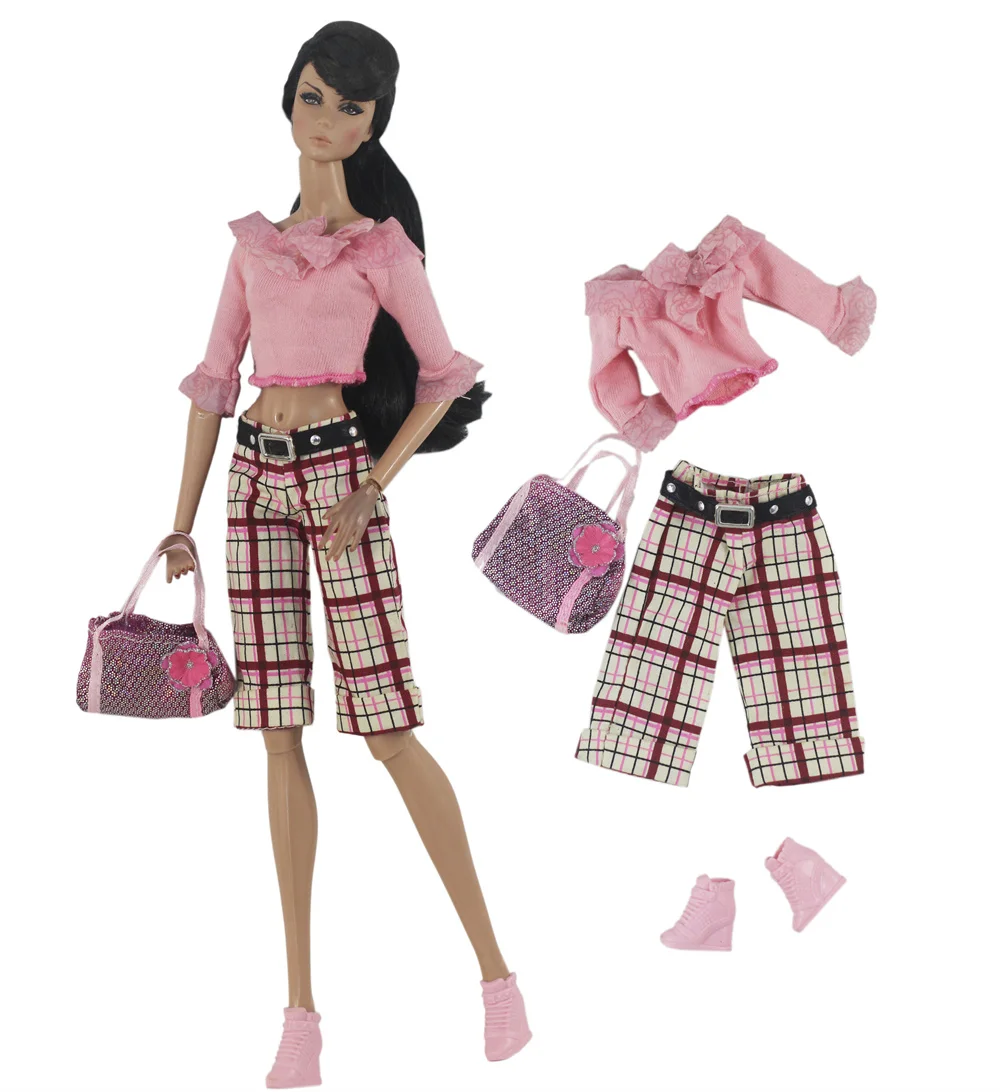 Handmade BABI CLOTHES Leather Clothing Outfit for 11.5 inch 30cm Doll Clothes Many Style Gifts for BABI Doll Accessories 03