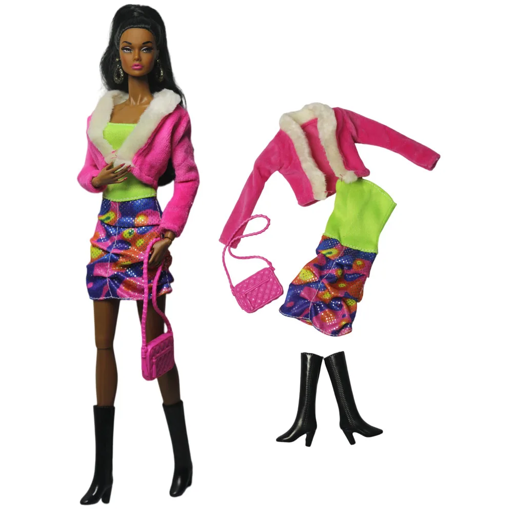 Handmade BABI CLOTHES Leather Clothing Outfit for 11.5 inch 30cm Doll Clothes Many Style Gifts for BABI Doll Accessories 03