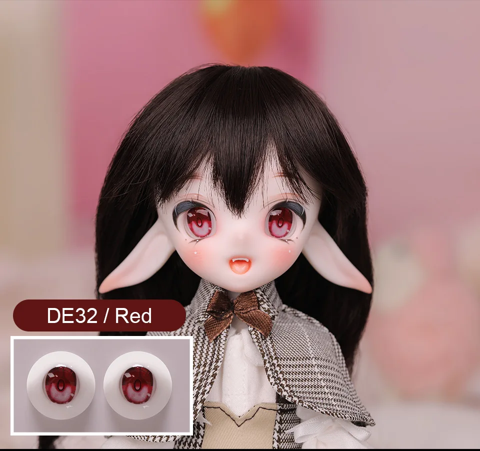 BJD Eyes Anime Resin Eyeball DE32 8 10 12 14 16 18 20 22 24mm Handscraft Colourful Doll Accessories