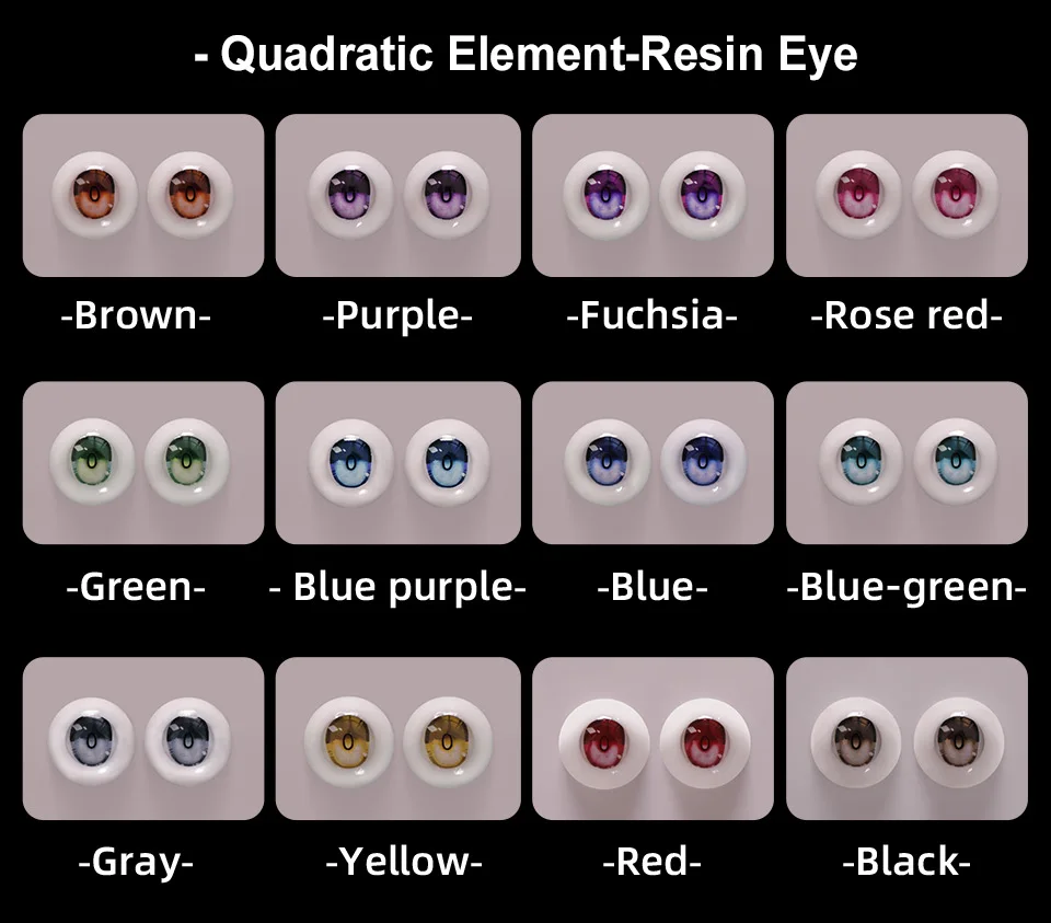 BJD Eyes Anime Resin Eyeball DE32 8 10 12 14 16 18 20 22 24mm Handscraft Colourful Doll Accessories